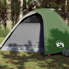 Berkfield Camping Tent Dome 4-Person Green Waterproof