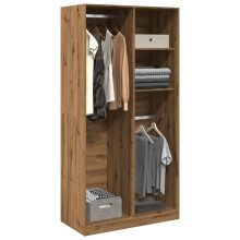 Berkfield Wardrobe Artisian Oak 100x50x200 cm Engineered Wood