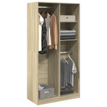 Berkfield Wardrobe Sonoma Oak 100x50x200 cm Engineered Wood