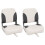 Berkfield Foldable Boat Seats 2pcs with High Back 41x36x48 cm 1