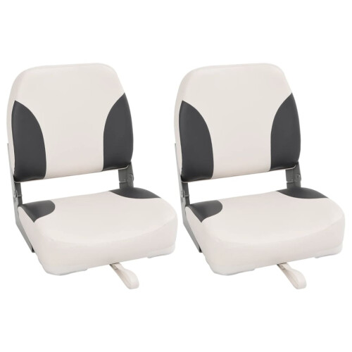 Berkfield Foldable Boat Seats 2pcs with High Back 41x36x48 cm