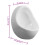 Berkfield Wall Hung Urinal with Flush Valve Ceramic White 9