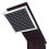 Berkfield Shower Panel System Glass Brown 4
