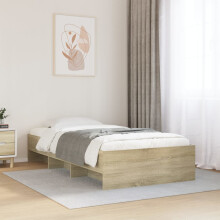 Berkfield Bed Frame without Mattress Sonoma Oak 100x200 cm Engineered Wood
