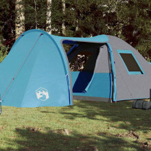 Berkfield Family Tent Dome 6-Person Blue Waterproof