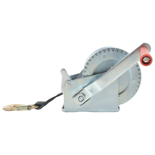 Berkfield Hand Winch with Strap 540 kg 2