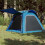 Berkfield Camping Tent 4-Person Blue Quick Release Waterproof 1