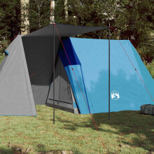 Berkfield Camping Tent 3-Person Blue Waterproof