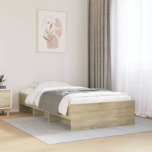 Berkfield Bed Frame without Mattress Sonoma Oak 90x190 cm Single Engineered Wood