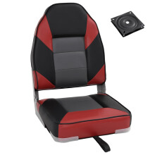 Berkfield 2 Piece Foldable Boat Seat Set High Backrest