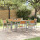 Berkfield Garden Dining Set 7 pcs Grey Solid Acacia Wood 1