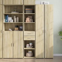 Berkfield Highboard Sonoma Oak 40x42.5x185 cm Engineered Wood