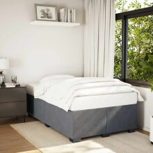 Berkfield Bed Frame without Mattress Dark Grey†Double Velvet