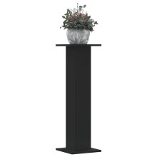 Berkfield Plant Stands 2 pcs Black 30x30x95 cm Engineered Wood