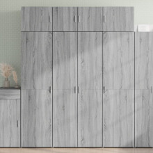 Berkfield Highboard Grey Sonoma 80x42.5x185 cm Engineered Wood