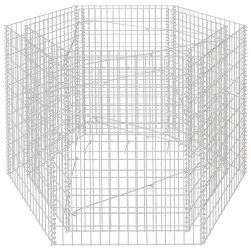 Berkfield Hexagonal Gabion Raised Bed 160x140x100 cm 1