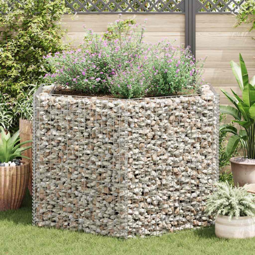 Berkfield Hexagonal Gabion Raised Bed 160x140x100 cm 2