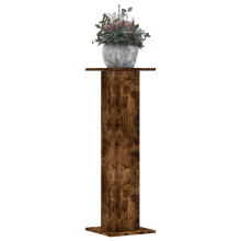 Berkfield Plant Stands 2 pcs Smoked Oak 30x30x95 cm Engineered Wood