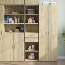 Berkfield Highboard Sonoma Oak 45x42.5x185 cm Engineered Wood