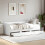 Berkfield Daybed with Drawers without Mattress White 100x200 cm 1