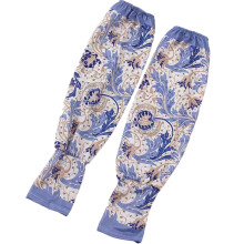 Floral Blue Gardening Arm Sleeves for Women UV Sun Protection Cooling Stretch Fit Outdoor Work