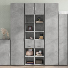 Berkfield Highboard Concrete Grey 70x42.5x185 cm Engineered Wood