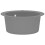 Berkfield Granite Kitchen Sink Single Basin Round Grey 5