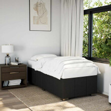 Berkfield Bed Frame without Mattress Black Single Fabric