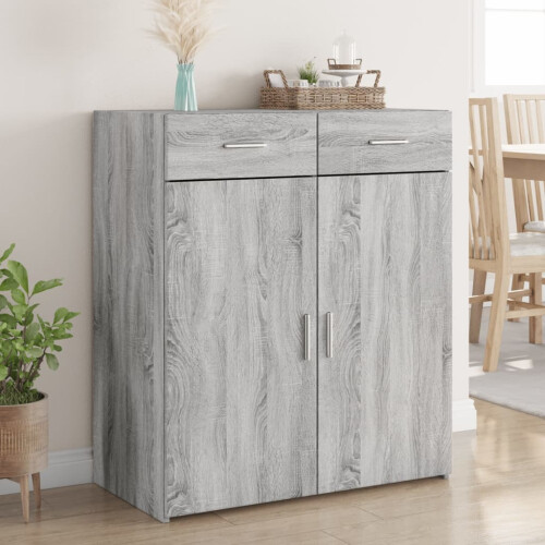 Berkfield Sideboard Grey Sonoma 80x42.5x93 cm Engineered Wood
