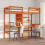 Berkfield Loft Bed Frame without mattress Wax Brown 90x190cm Solid Wood Pine 1