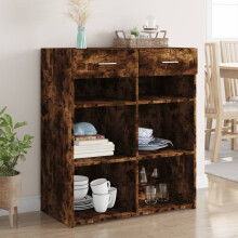 Berkfield Sideboard Smoked Oak 80x42.5x93 cm Engineered Wood