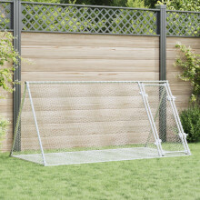 Berkfield Rabbit Hutch Silver 200x105x91 cm Galvanised Steel