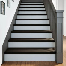 Berkfield Stair Treads 16 pcs Dark Brown 100x25x2 cm Solid Wood Oak