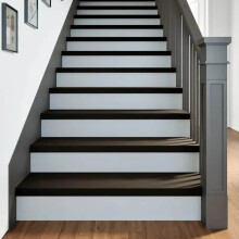 Berkfield Stair Treads 12 pcs Dark Brown 90x25x2 cm Solid Wood Oak