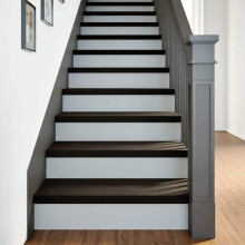 Berkfield Stair Treads 16 pcs Dark Brown 80x25x2 cm Solid Wood Oak