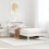 Berkfield Bed Frame without Mattress White 90x190 cm Single Solid Wood Pine 1