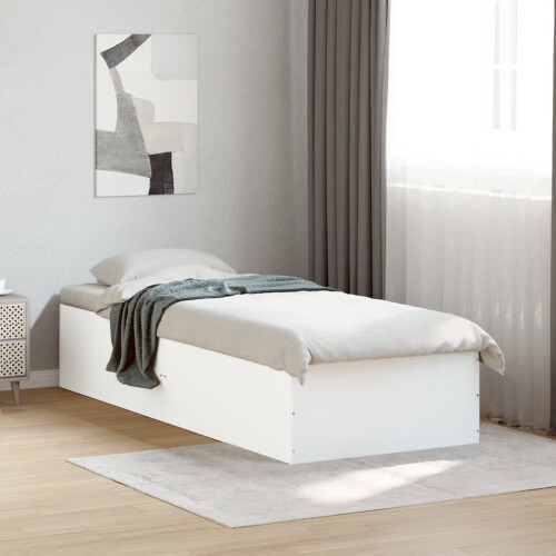 Berkfield Bed Frame without Mattress White 100x200 cm