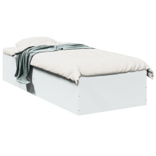 Berkfield Bed Frame without Mattress White 90x190 cm Single