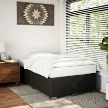 Berkfield Bed Frame without Mattress Black†Double Faux Leather