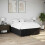 Berkfield Bed Frame without Mattress Black Double Fabric 1