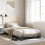 Berkfield Bed Frame without Mattress  Grey 100x200 cm Solid Wood Pine 1