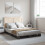Berkfield Bed Frame without Mattress  Grey 140x200 cm Solid Wood Pine 1