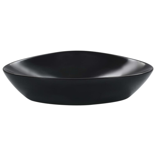 Berkfield Wash Basin 58.5x39x14 cm Ceramic Black 1