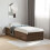 Berkfield Bed Frame without Mattress Brown Oak 100x200 cm 1
