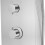 Berkfield Shower Panel System Stainless Steel Curved 8