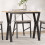Berkfield Dining Table Y-Frame 100x50x75 cm Solid Wood Pine and Steel 1