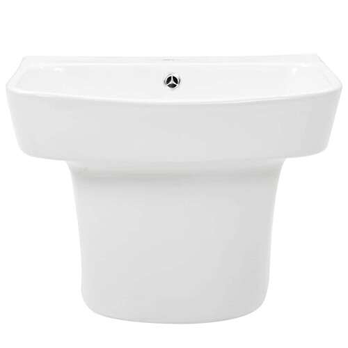 Berkfield Basin White 50 x 45 x 41 cm Glazed Ceramic 2