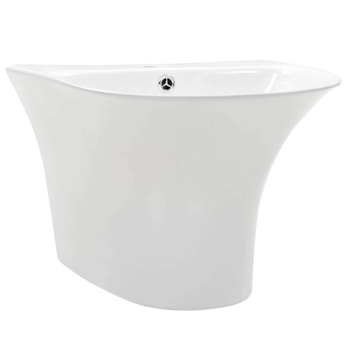 Berkfield Basin White 47 x 45 x 37 cm Glazed Ceramic 1