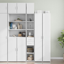 Berkfield Slim Storage Cabinet White 30x42.5x225 cm Engineered Wood