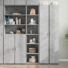 Berkfield Highboard Concrete Grey 40x41x185 cm Engineered Wood